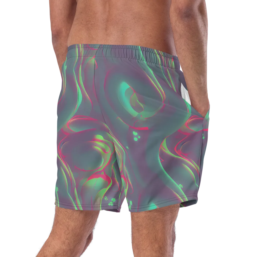 Neon Whisper on Swim Trunks — Right Back