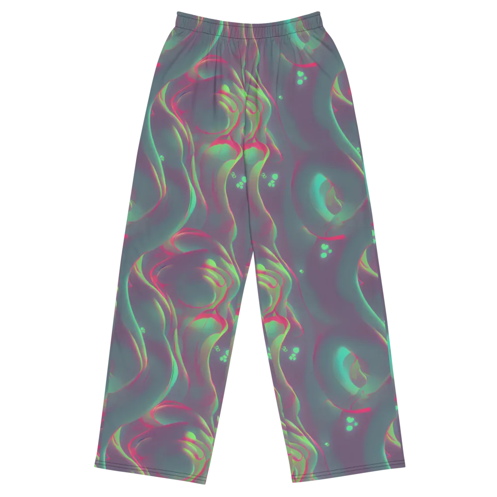 Neon Whisper on Wide-Leg Pants — Front