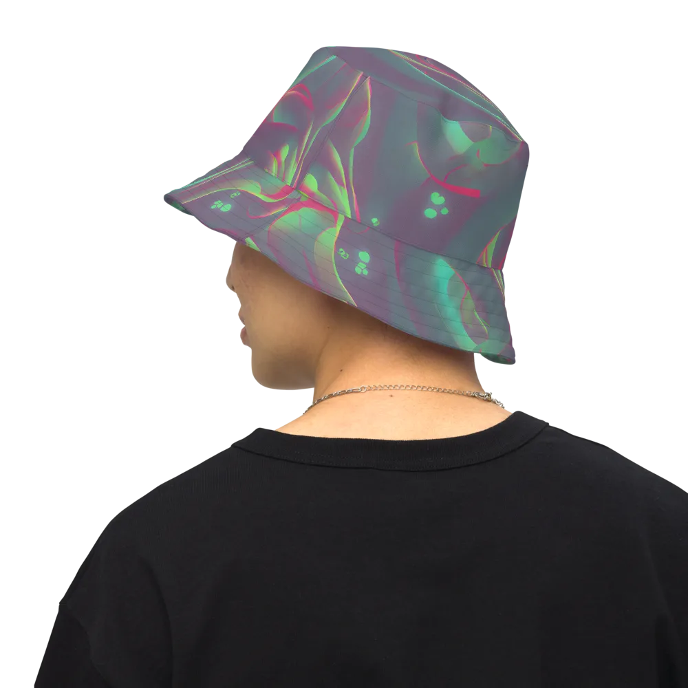 Neon Whisper on Reversible Bucket Hat — Back Inside