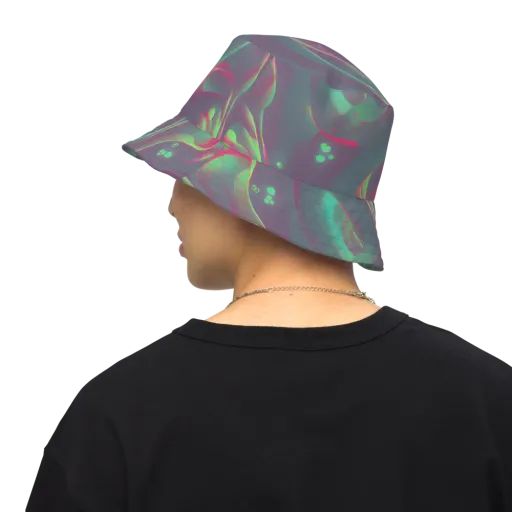 Neon Whisper on a Reversible Bucket Hat