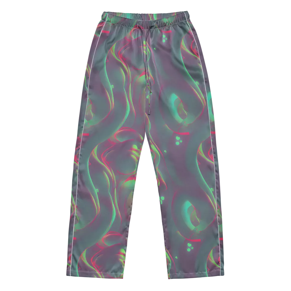 Neon Whisper on Women's Pajama Pants — Front