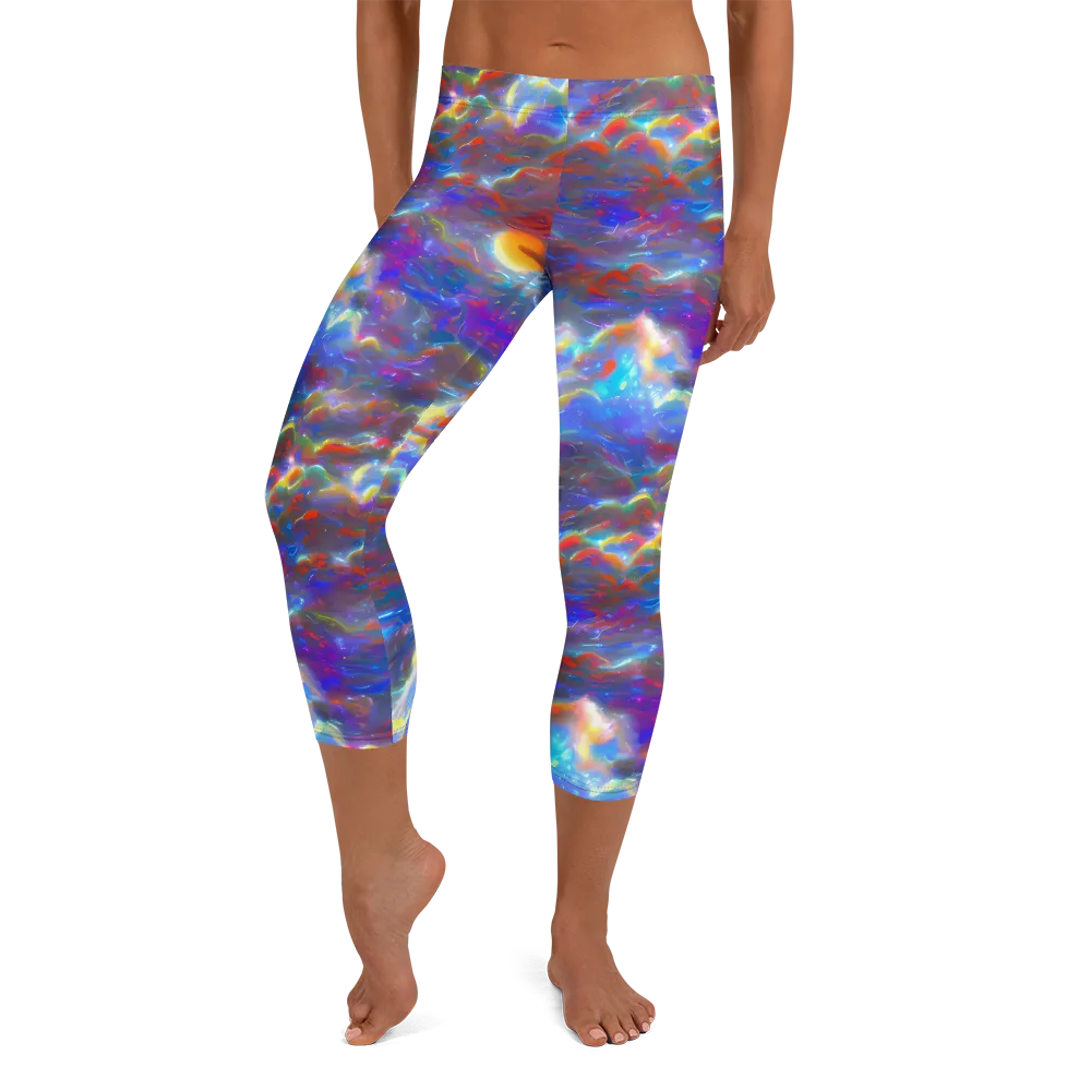 Orion Ripple on Capri Leggings — Front