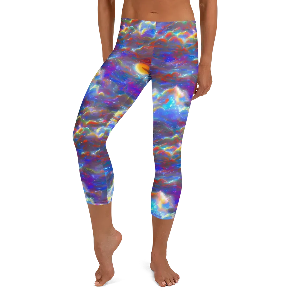 Orion Ripple on Capri Leggings — Front