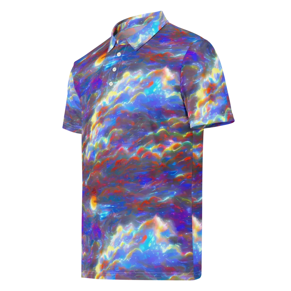 Orion Ripple on Men's Slim Fit Polo Shirt — Left Front