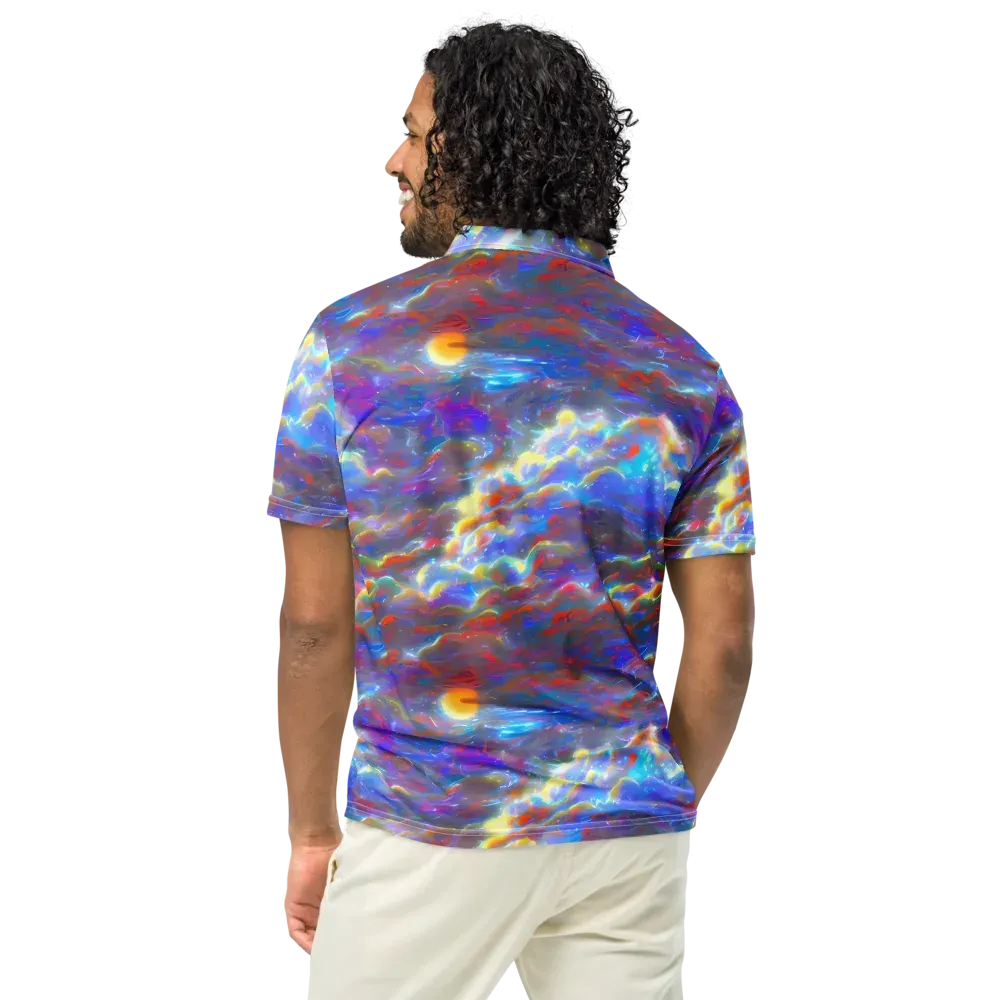 Orion Ripple on Men's Slim Fit Polo Shirt — Back