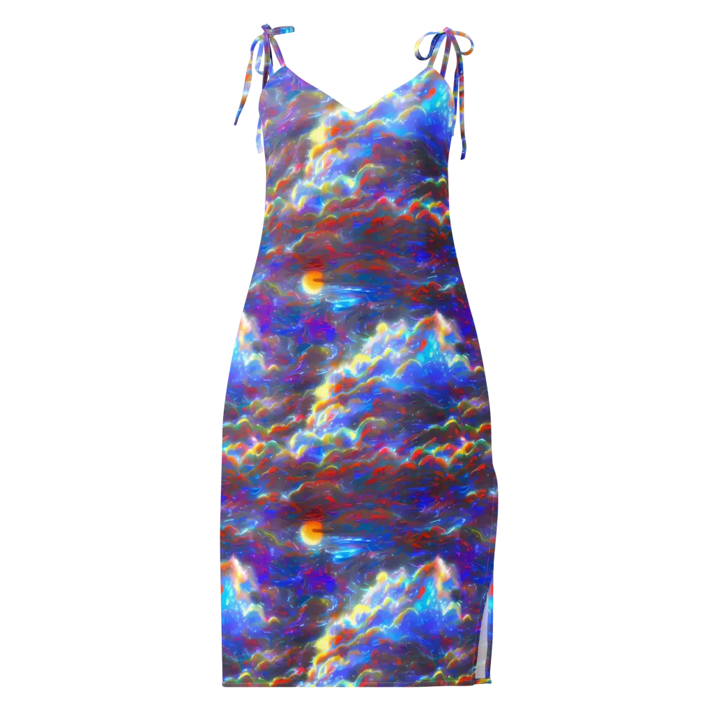 Orion Ripple on Slip Dress — Front