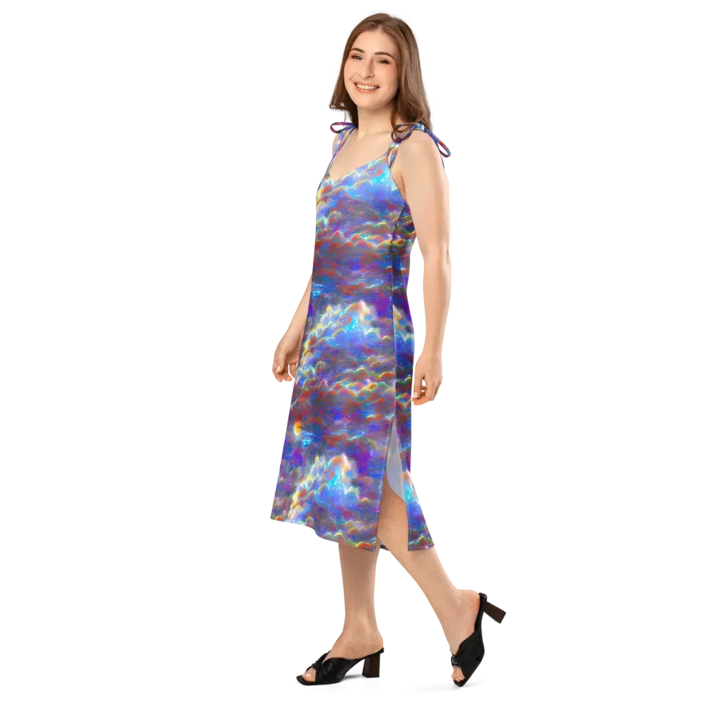 Orion Ripple on Slip Dress — Left Front