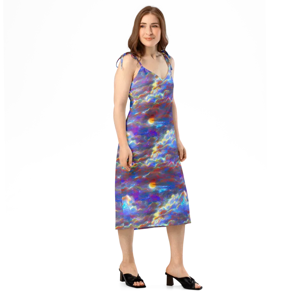 Orion Ripple on Slip Dress — Right Front