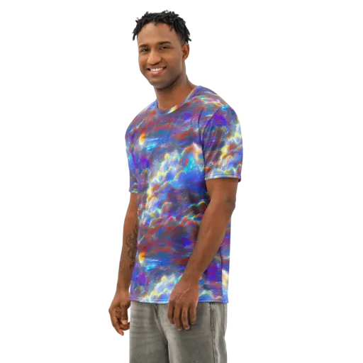 Orion Ripple on a Men's Cotton Crew Neck T-Shirt