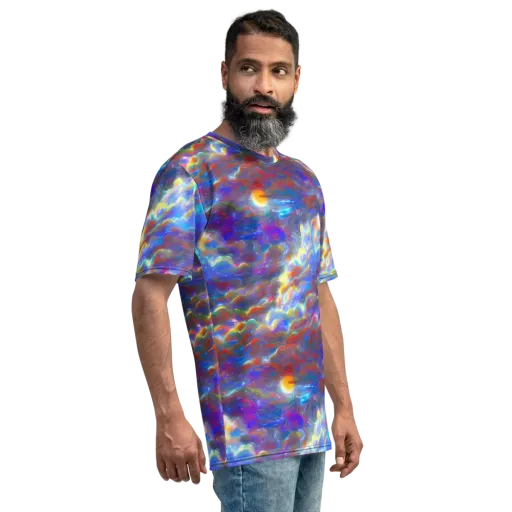 Orion Ripple on a Men's Crew Neck T-Shirt