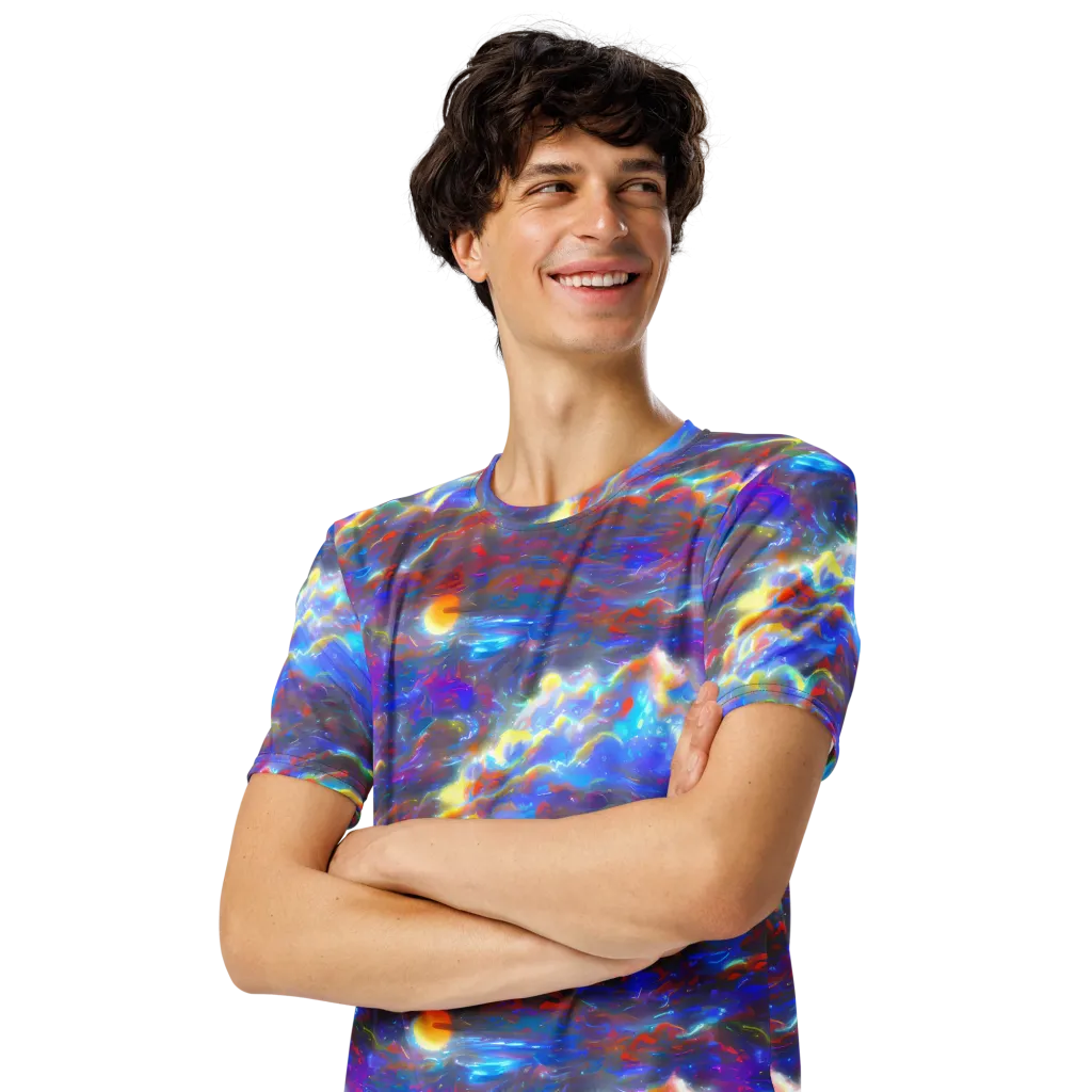Orion Ripple on Men's Crew Neck T-Shirt — Left Front