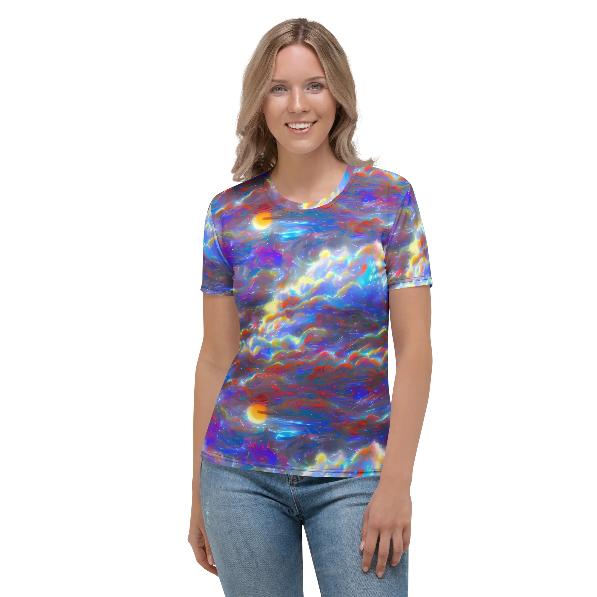 Orion Ripple on Women's Crew Neck T-Shirt — Front