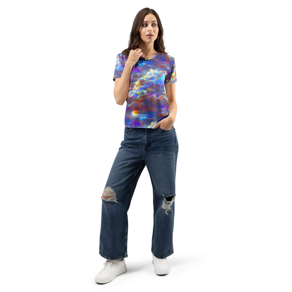 Orion Ripple on Women's Crew Neck T-Shirt — Front