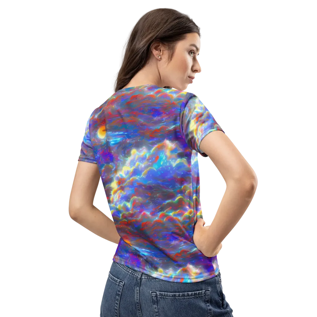 Orion Ripple on Women's Crew Neck T-Shirt — Back
