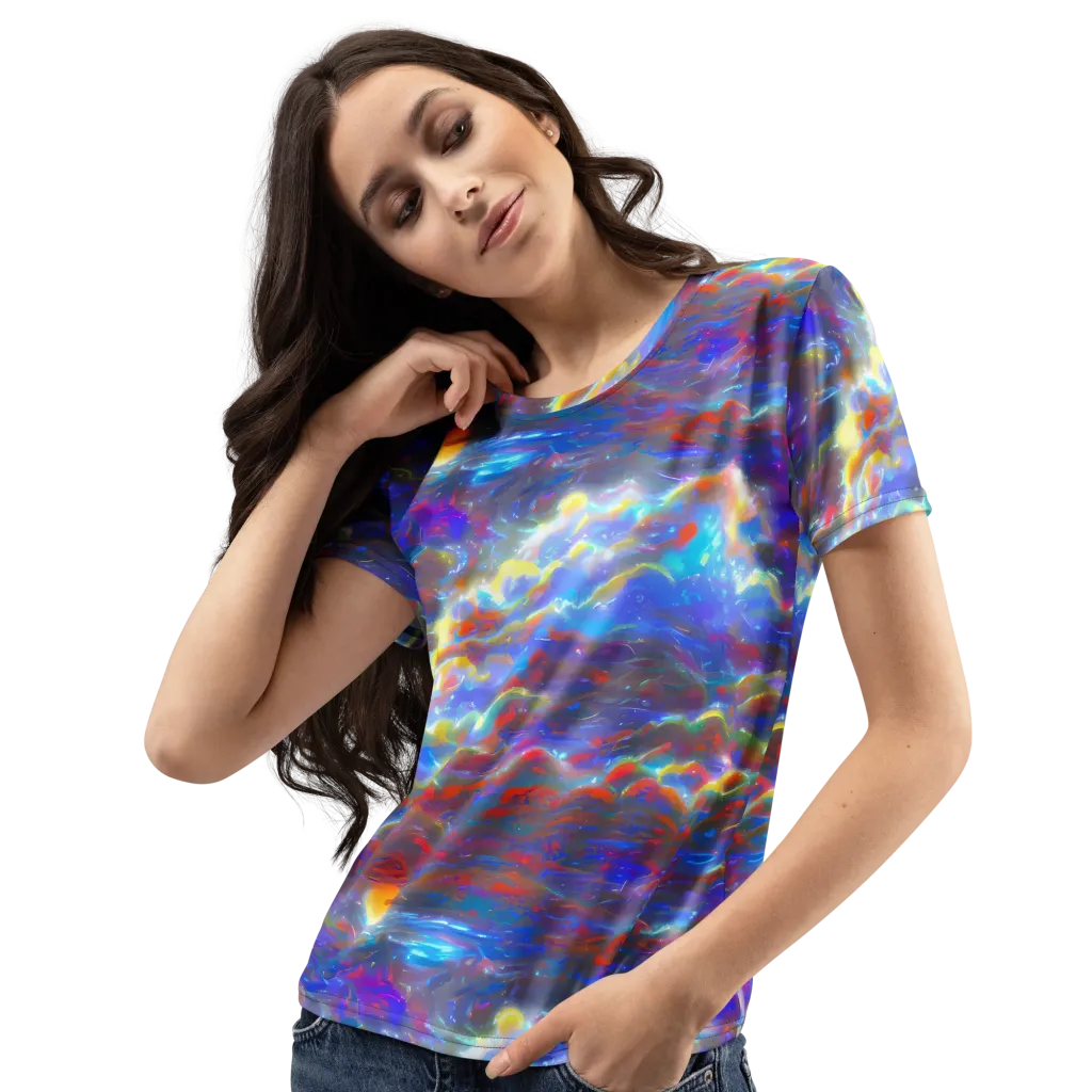 Orion Ripple on Women's Crew Neck T-Shirt — Left Front