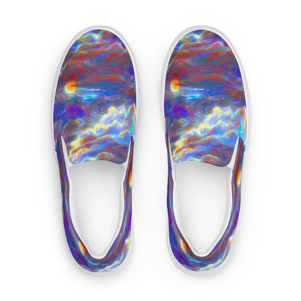 Orion Ripple on Men's Slip-On Canvas Shoes — Front