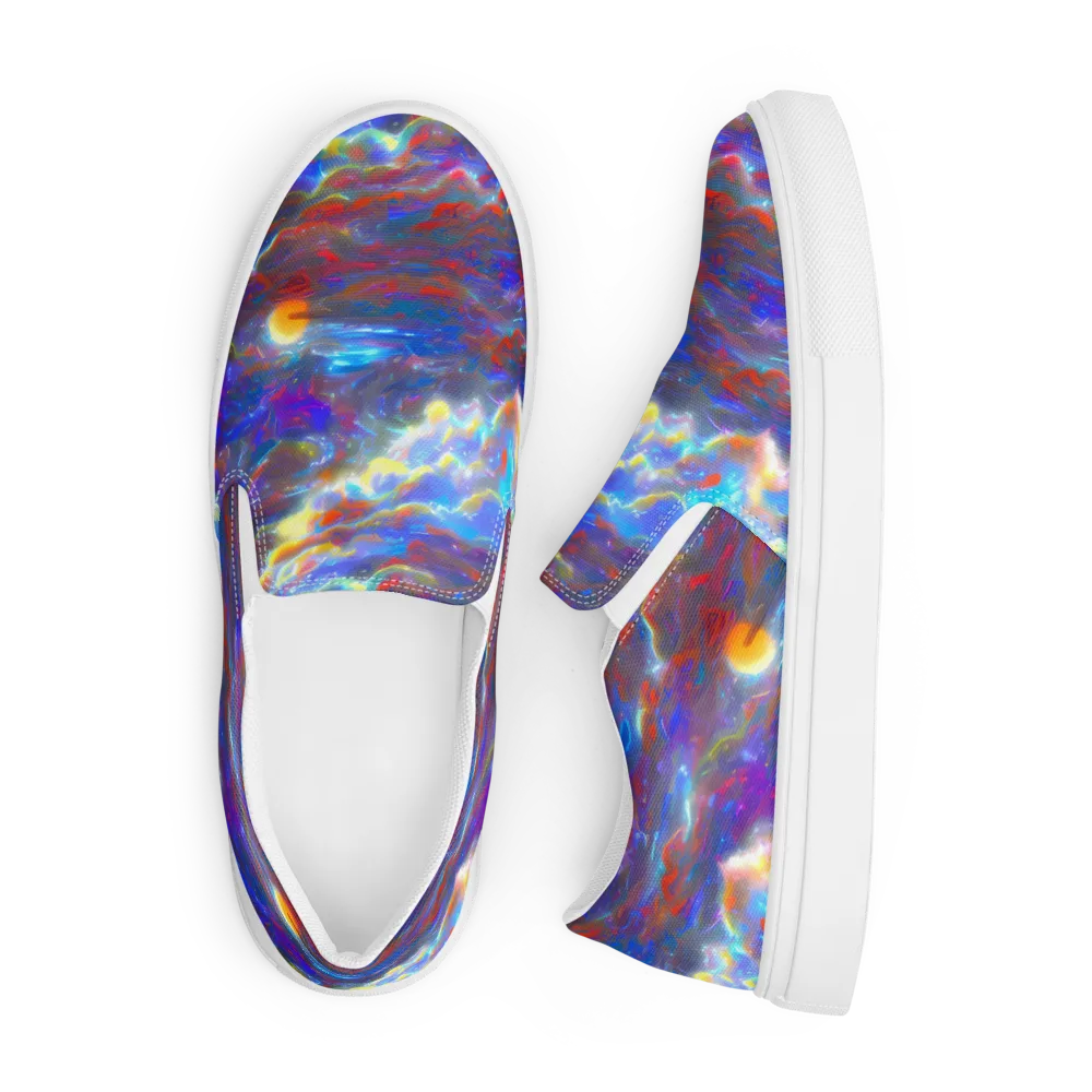 Orion Ripple on Men's Slip-On Canvas Shoes — Front