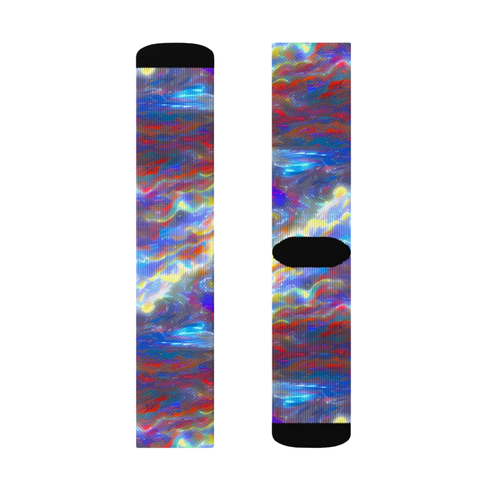 Orion Ripple on Socks — Left Sock