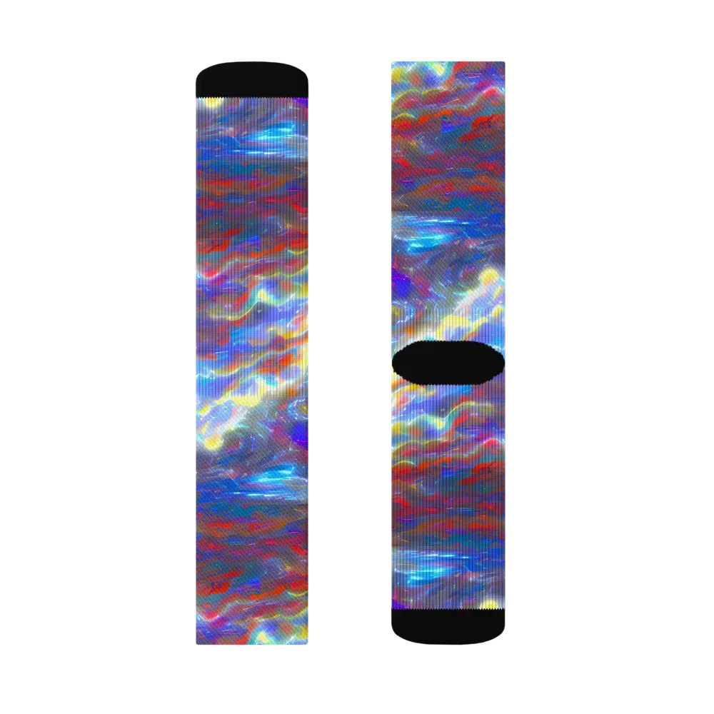 Orion Ripple on Socks — Right Sock