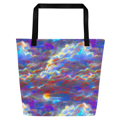 Orion Ripple on a Large Tote Bag W/ Pocket