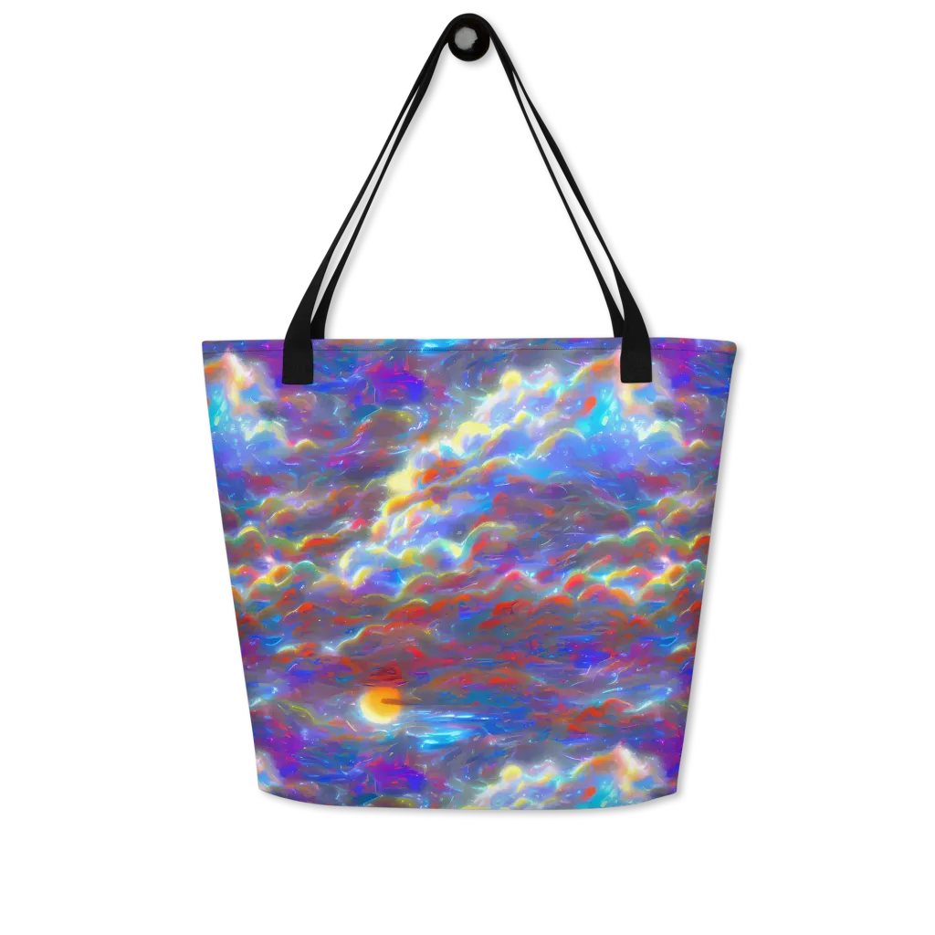 Orion Ripple on Large Tote Bag W/ Pocket — Front