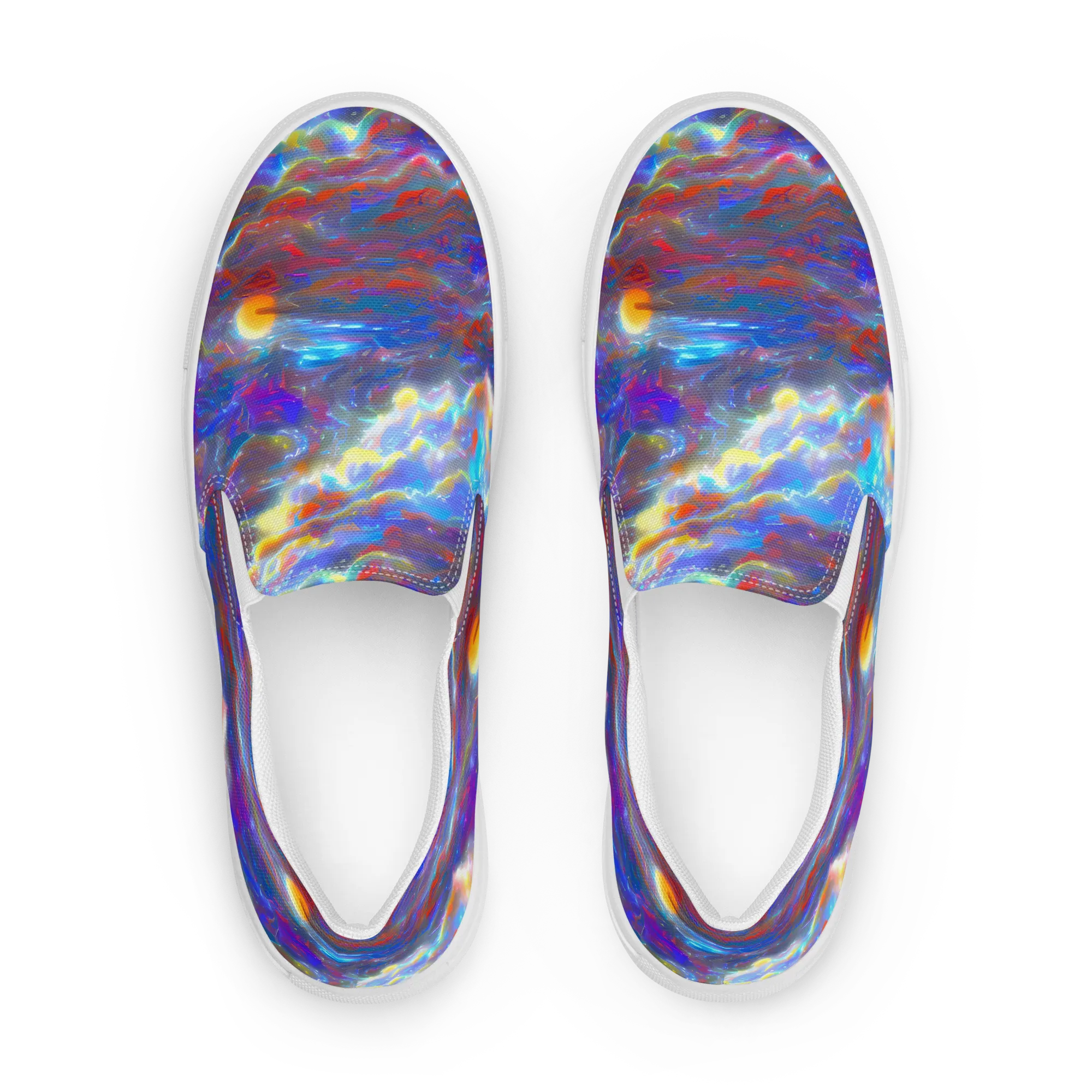Orion Ripple on Women's Slip-On Canvas Shoes — Front