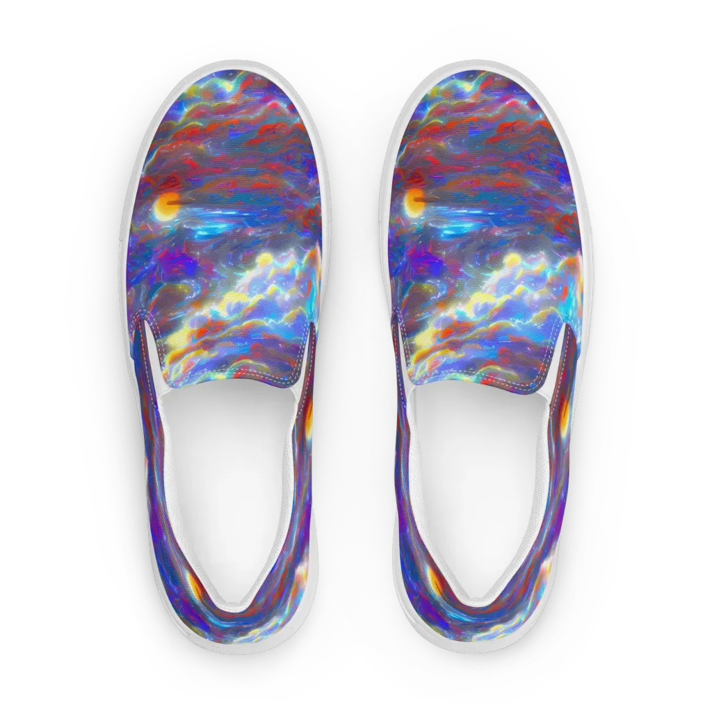 Orion Ripple on Women's Slip-On Canvas Shoes — Front