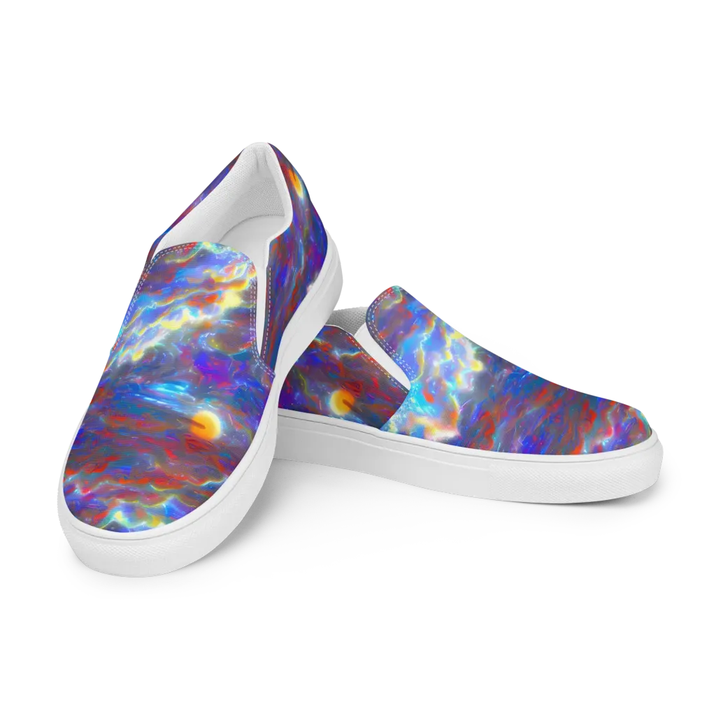 Orion Ripple on Women's Slip-On Canvas Shoes — Left Front