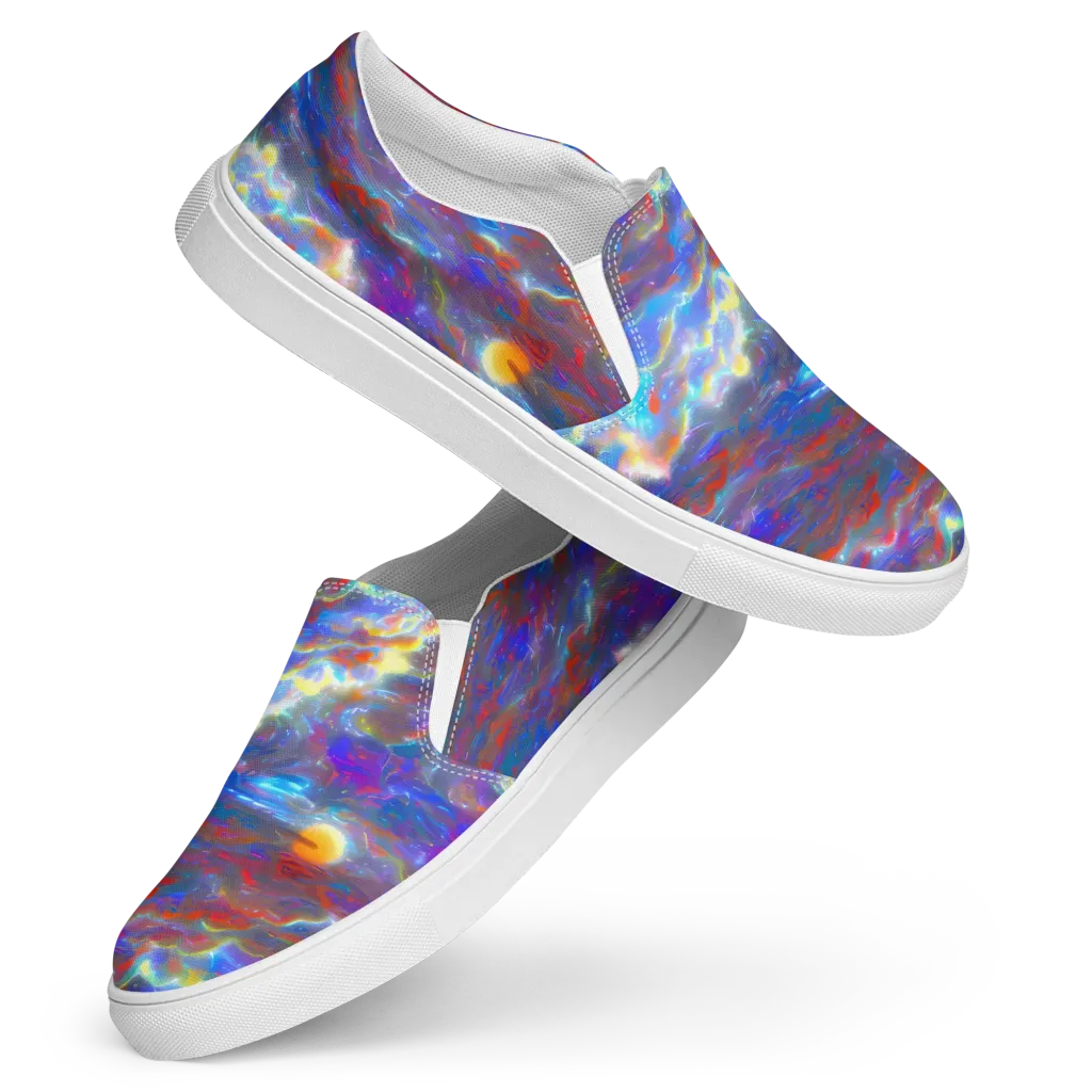 Orion Ripple on Women's Slip-On Canvas Shoes — Front