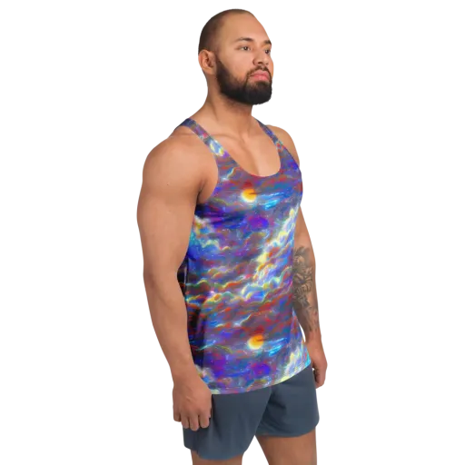 Orion Ripple on a Men's Tank Top
