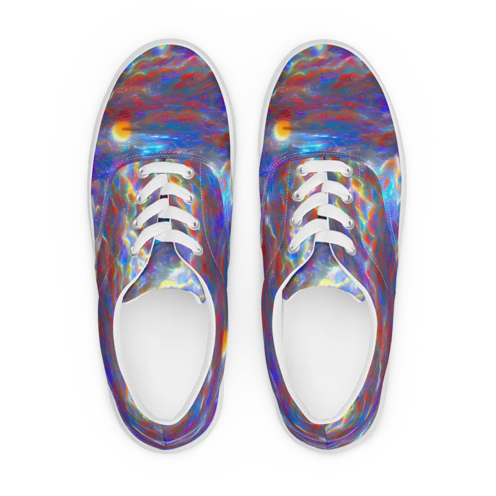 Orion Ripple on Men's Lace-Up Canvas Shoes — Front