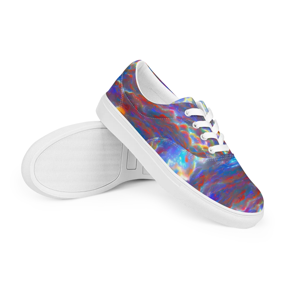 Orion Ripple on Men's Lace-Up Canvas Shoes — Right Front