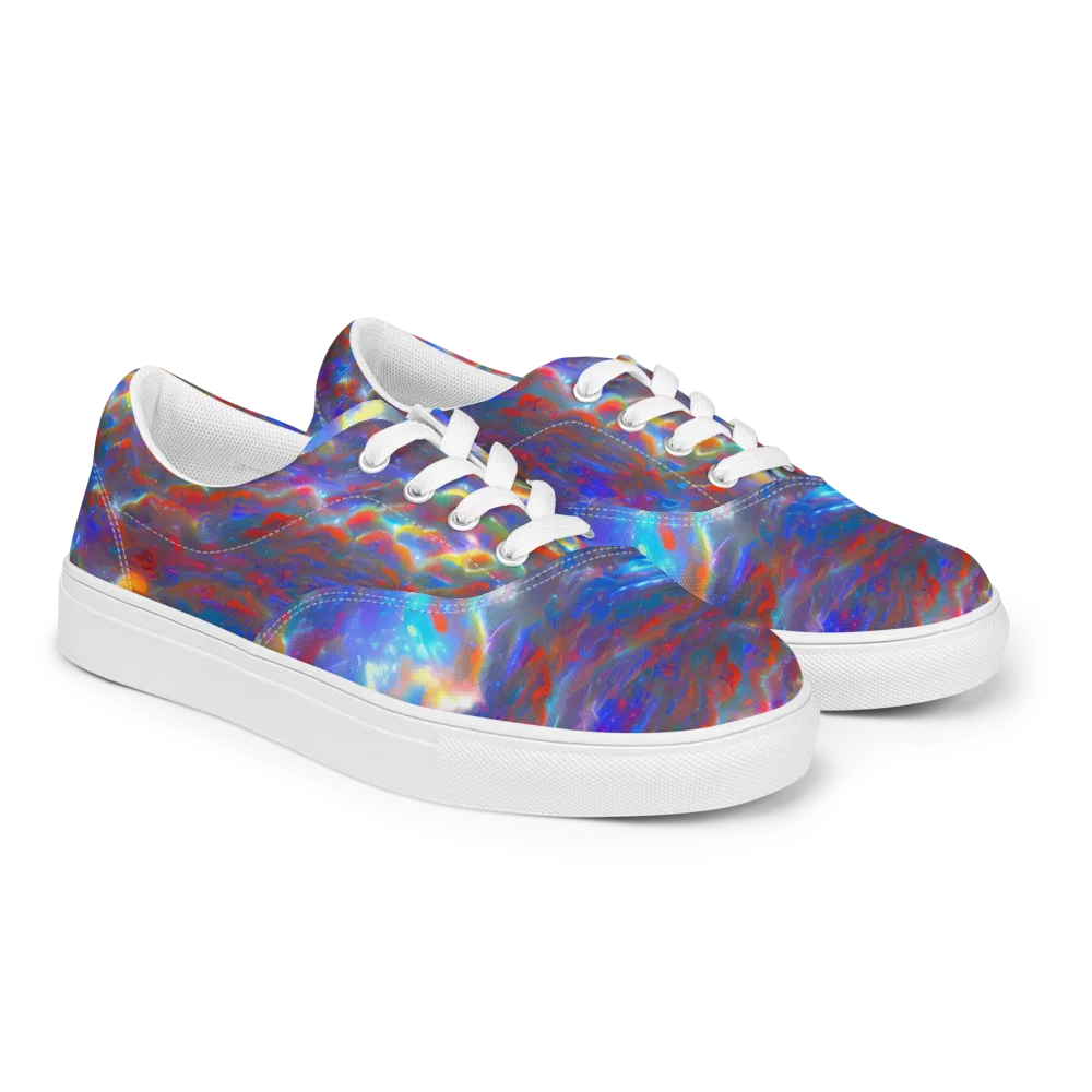 Orion Ripple on Men's Lace-Up Canvas Shoes — Right Front