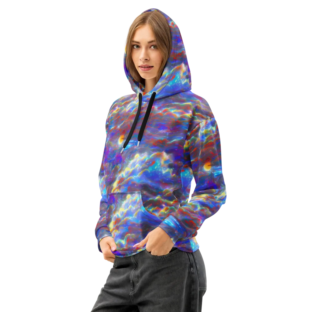 Orion Ripple on Cotton Hoodie — Left Front