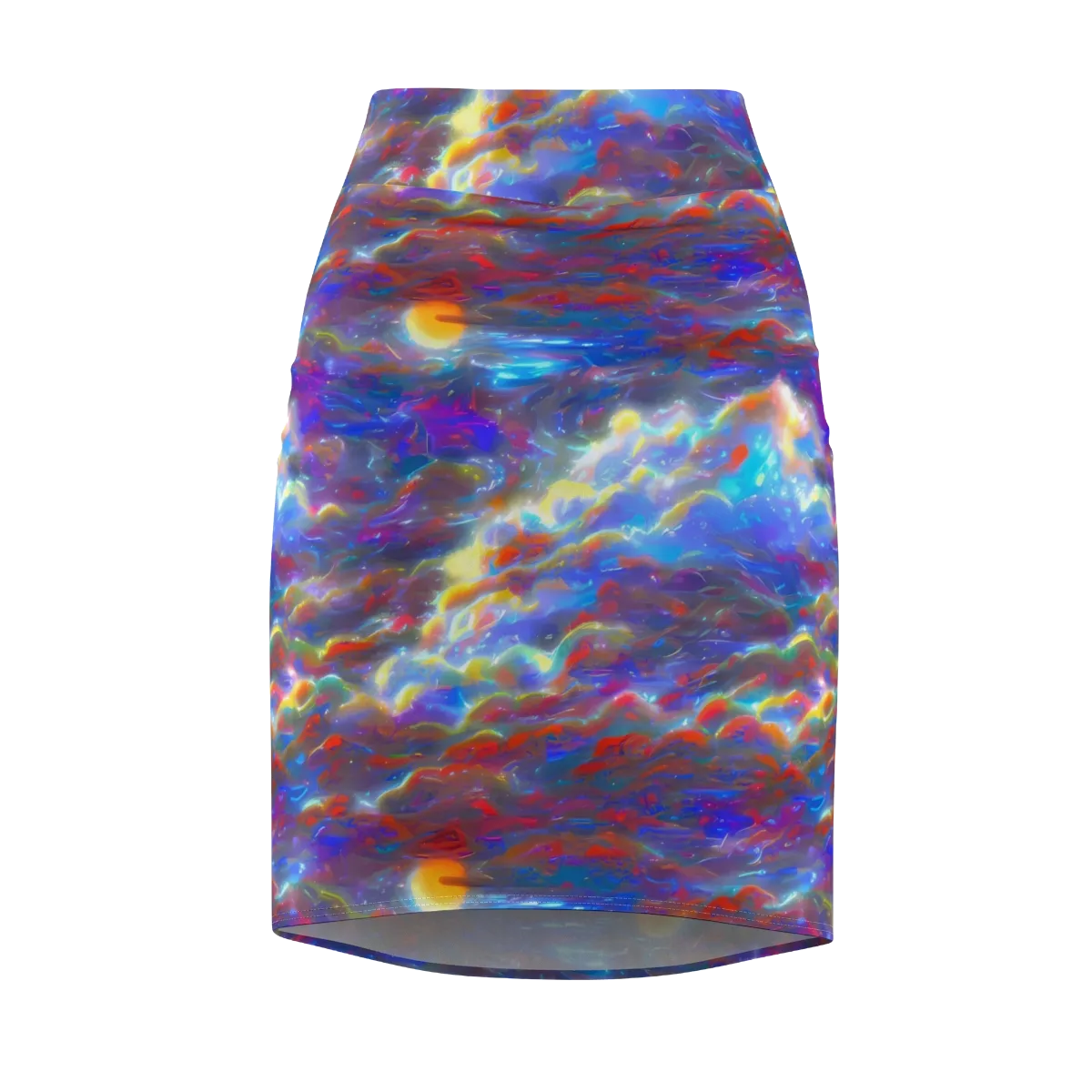 Orion Ripple on Pencil Skirt — Front
