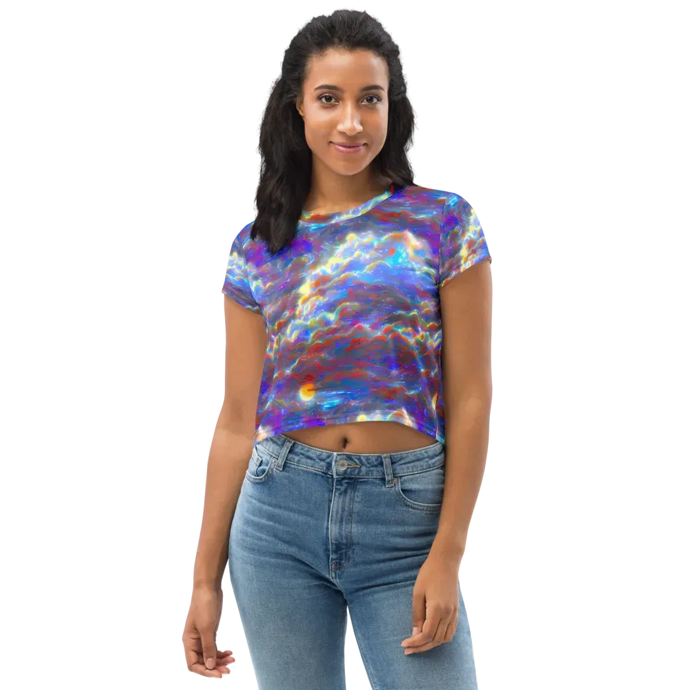 Orion Ripple on Crop Tee — Front