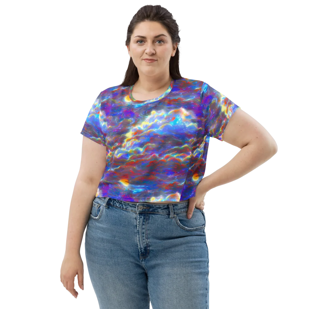 Orion Ripple on Crop Tee — Front