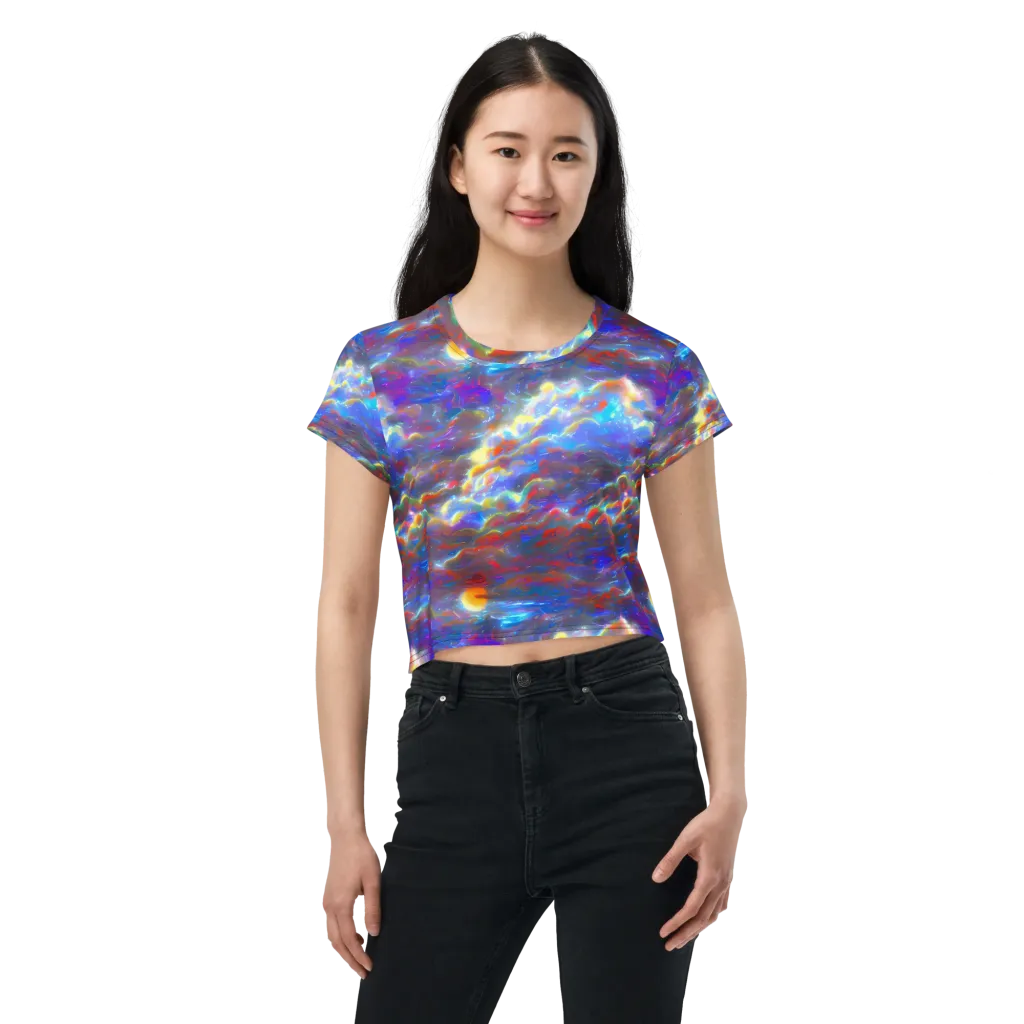 Orion Ripple on Crop Tee — Front