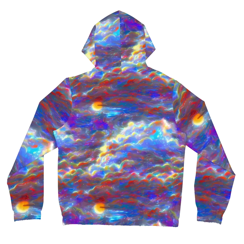 Orion Ripple on Women's Full-Zip Hoodie — Back