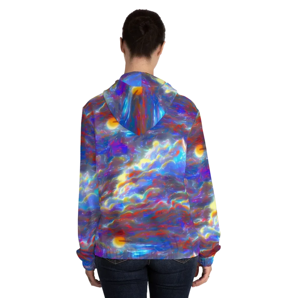 Orion Ripple on Women's Full-Zip Hoodie — Back On Person