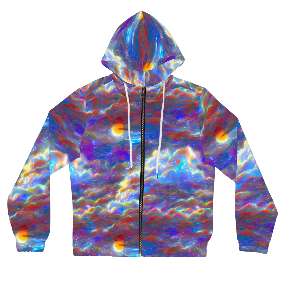 Orion Ripple on Women's Full-Zip Hoodie — Front