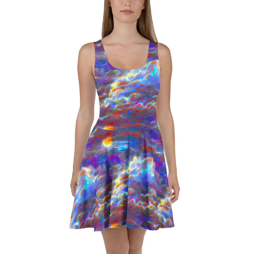 Orion Ripple on Skater Dress — Front