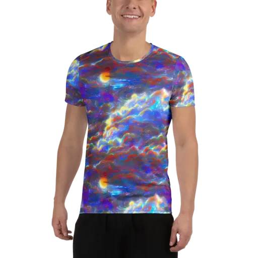 Orion Ripple on a Men's Athletic T-Shirt