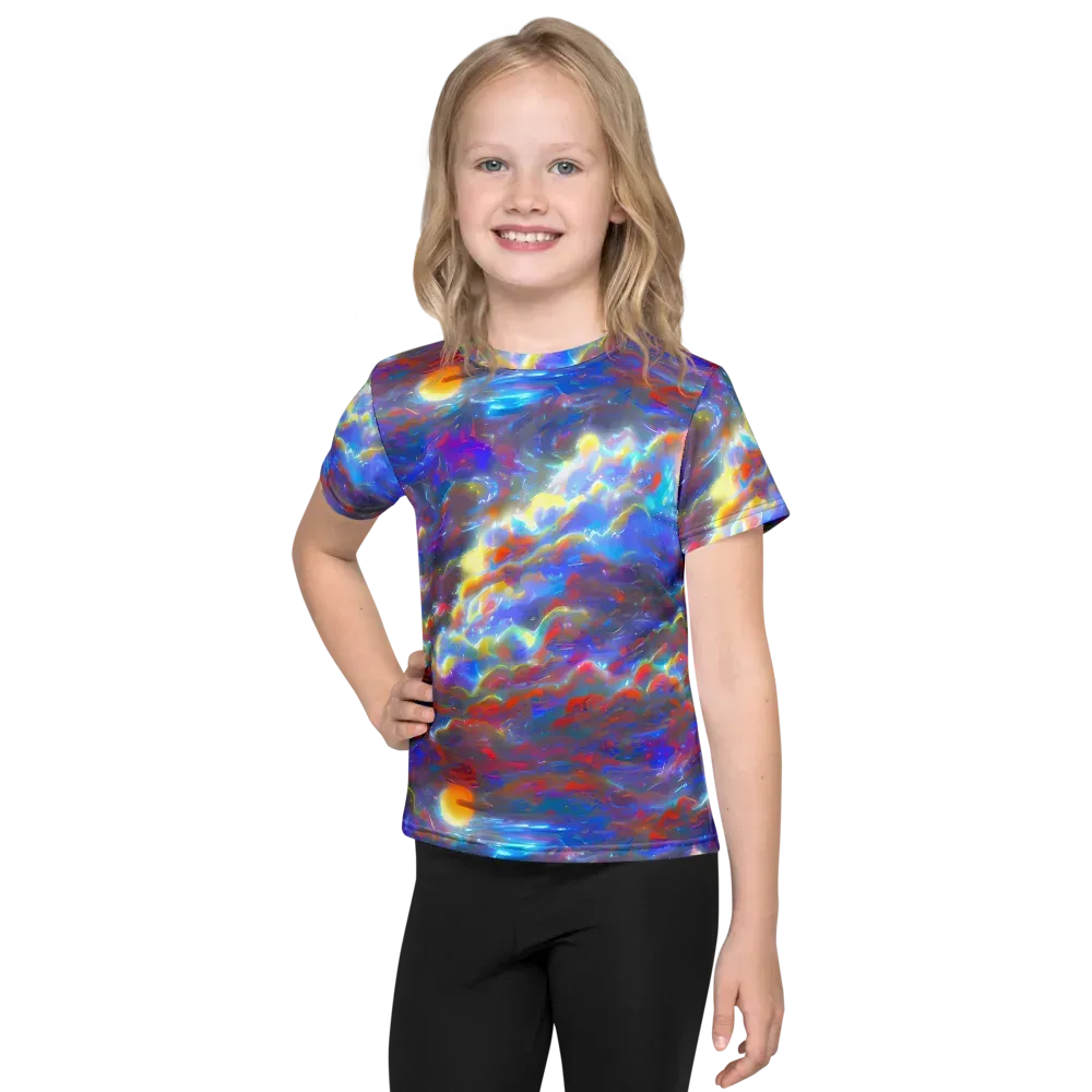 Orion Ripple on Kids Crew Neck T-Shirt — Front