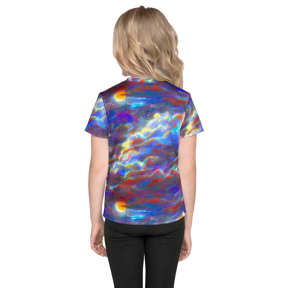 Orion Ripple on Kids Crew Neck T-Shirt — Back