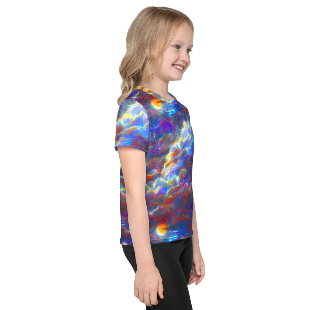 Orion Ripple on Kids Crew Neck T-Shirt — Right