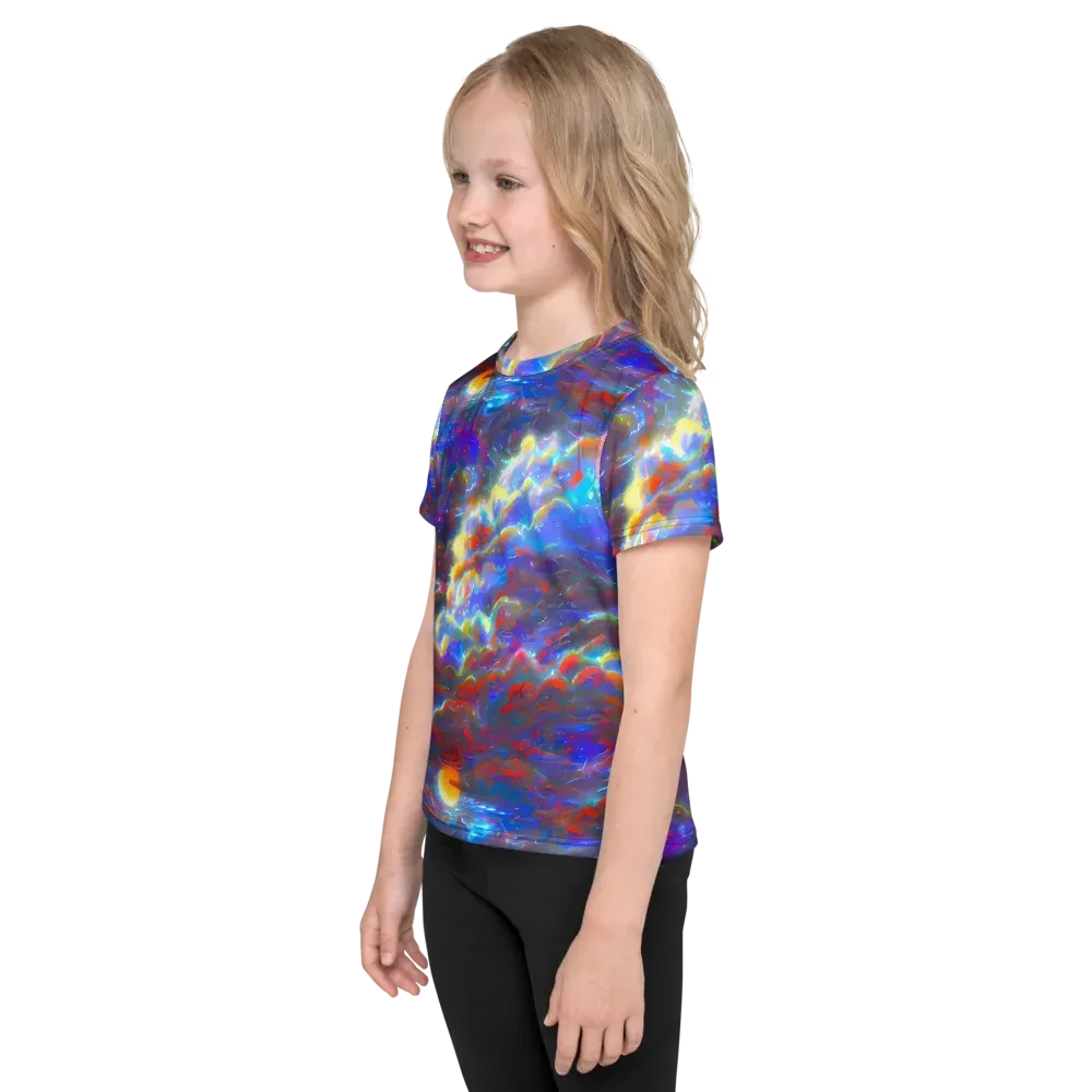 Orion Ripple on Kids Crew Neck T-Shirt — Left