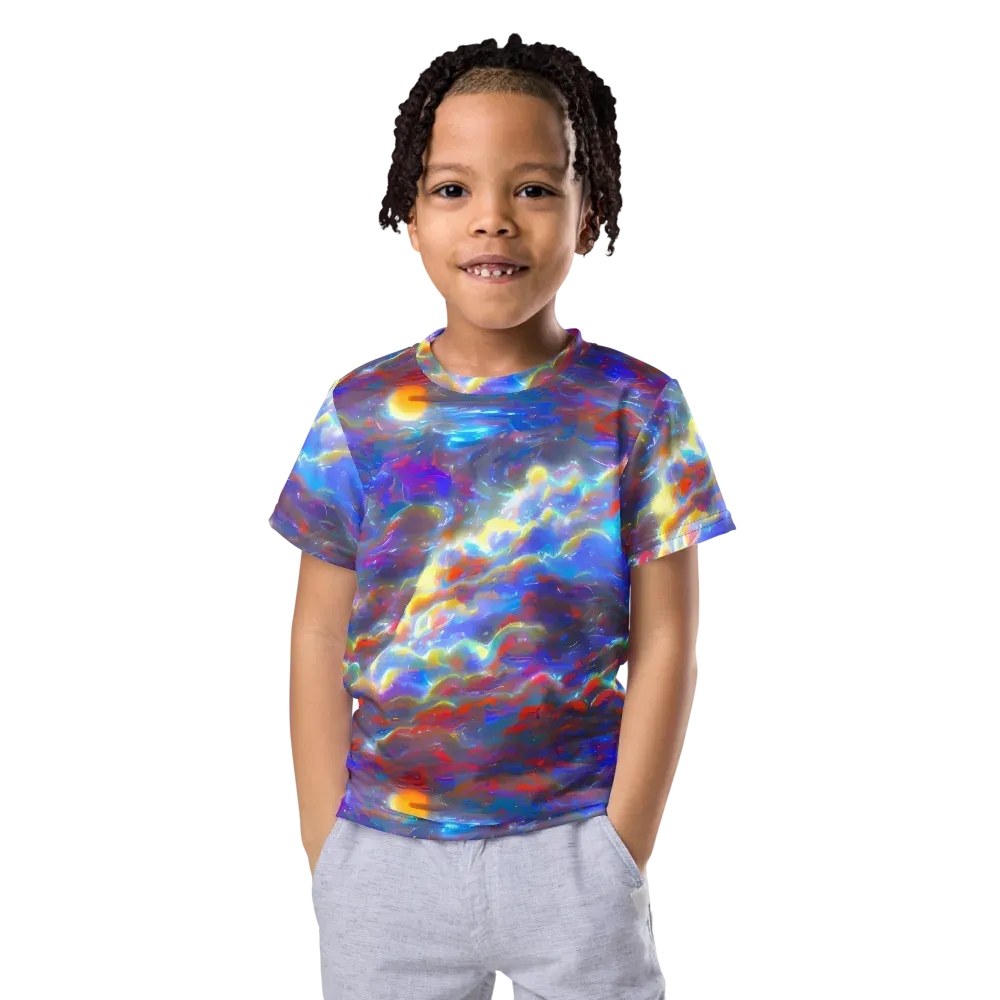 Orion Ripple on Kids Crew Neck T-Shirt — Front