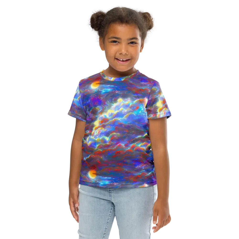 Orion Ripple on Kids Crew Neck T-Shirt — Front