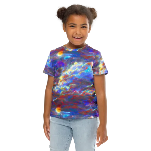 Orion Ripple on a Kids Crew Neck T-Shirt